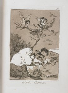 Tányér Los Caprichosból, 1797-1798 alkotó: Francisco de Goya